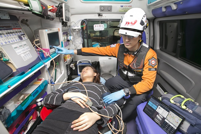 System ratownictwa w Korei / Źródło: KT Corp. / Jeonnam Fire Service / koreabizwire