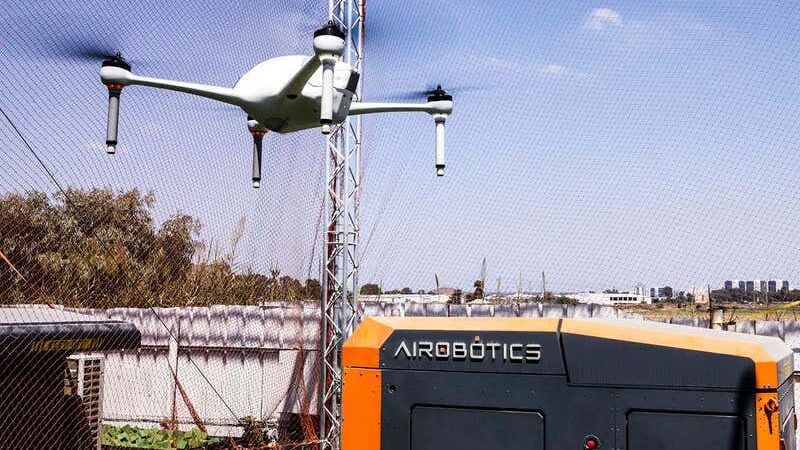 sieć dronów w Dubaju / Źródło: NewsScientist/Airobotics