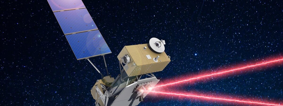 Komunikacja laserowa LCRD / Źródło: NASA/SciTechDaily
