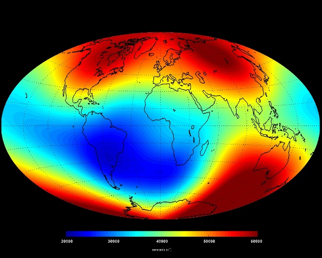 południowoatlantycka anomalia pola magnetycznego