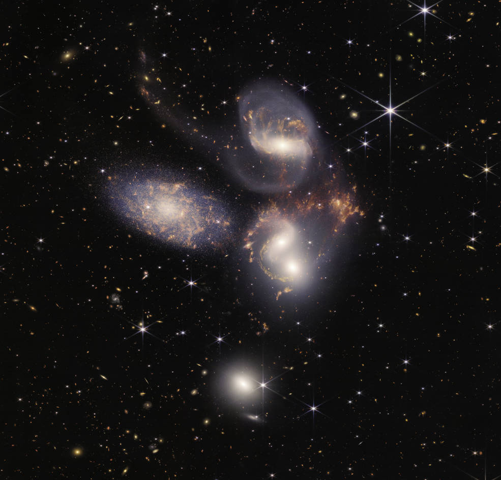Zdjęcia z Kosmicznego Teleskopu Jamesa Webba, Kwintet Stephana / Źródło: NASA, ESA, CSA, i STScI