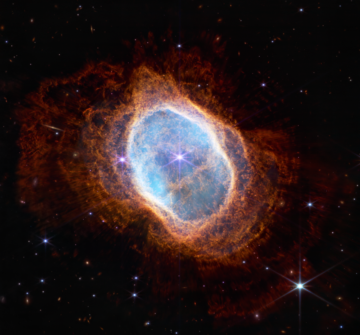 Mgławica planetarna NGC 3132 - zdjęcie z Kosmicznego Teleskopu Jamesa Webba / Źródło: webbtelescope.org