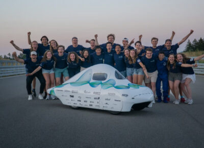 Zespół studentów Eco-Runner pobił dotychczasowy rekord o ponad 400 km. / Źródło: Eco-Runner/TU Delft, The Next Web